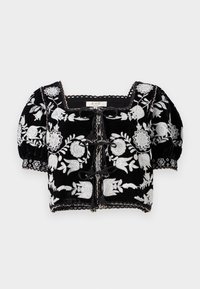 IRENE EMBROIDERY PUFF  - Blouse - black