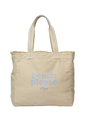 SHOPPER MIT ARTWORK - Tote bag - helles beige