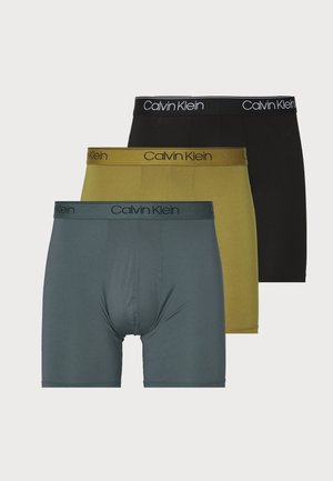 3 PACK  - Bokserbriefs - black/olive leaves/turbulence