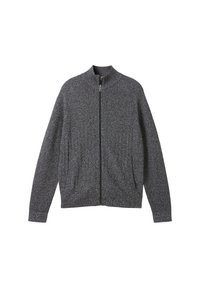 TOM TAILOR Vest - navy sand twotone structure