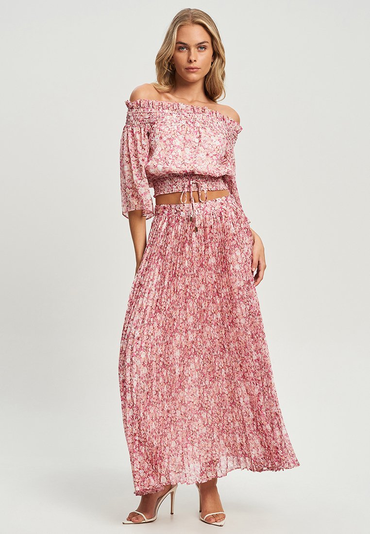 CHANCERY ODETTE - Pleated skirt - tonal pink floral/light pink  
