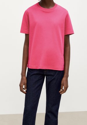 Massimo Dutti, T-shirt basic - neon pink
