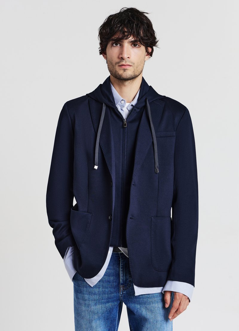 Calliope CON CAPPUCCIO - Giacca - blu notte