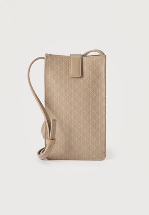 EMBLEM PHONE CROSSBODY - Telefontartó tok - desert taupe