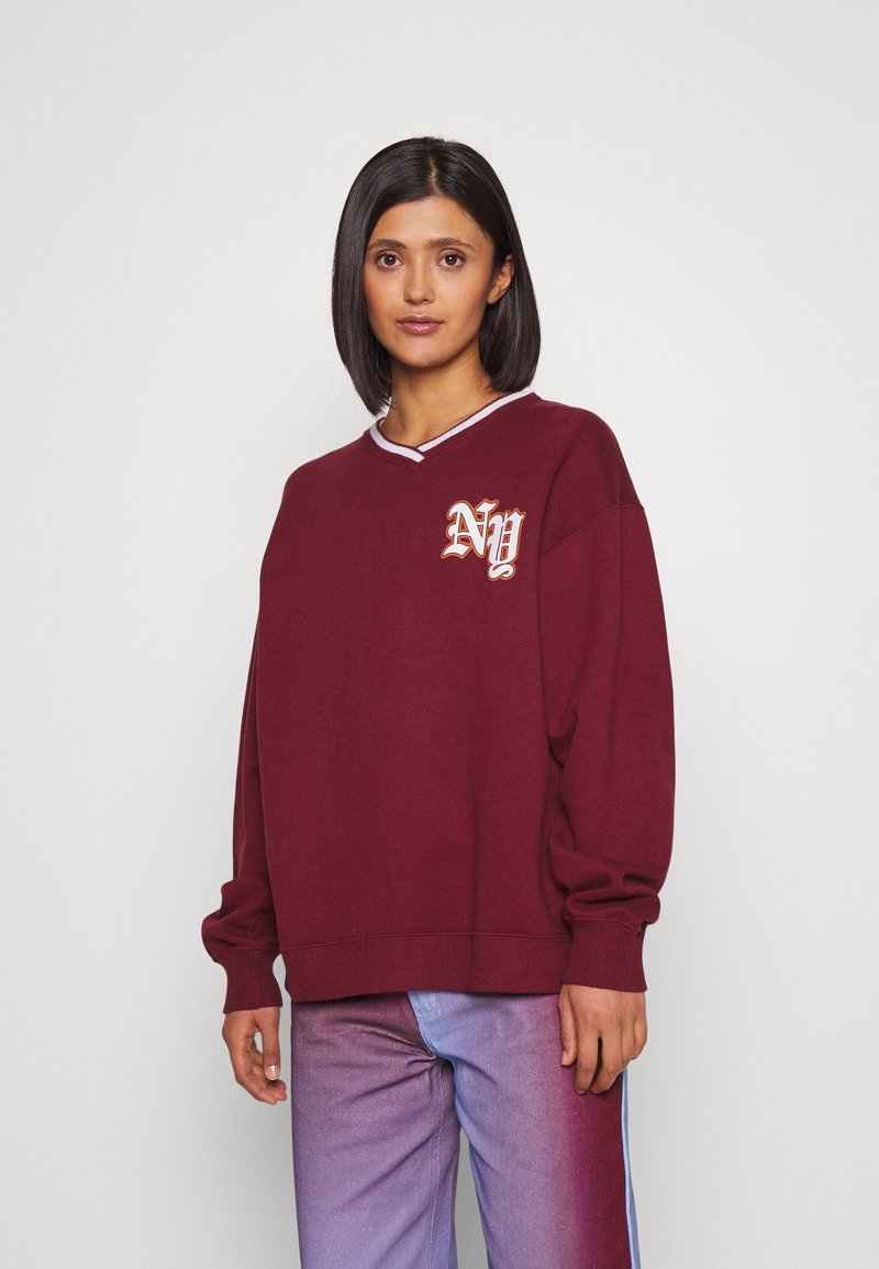 Hollister Co. V NECK SPORTY TREND Sweater zinfandel/rood Zalando.nl