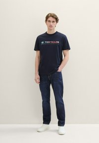 TOM TAILOR MIT LOGO  - Triko s potiskem - sky captain blue