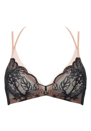 MIDNIGHT FLOWERS WIREFREE BRA - Trokutasti grudnjak - black