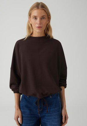 LOOSE WITH SOFT SURFACE - Sweatshirt - coffee bean