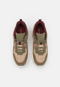 Anna Field Sapatilhas - khaki/bordeaux /beige