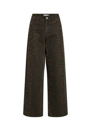 VILA, JEANS VICHIA HIGH WAIST - Wide Leg - coffee bean