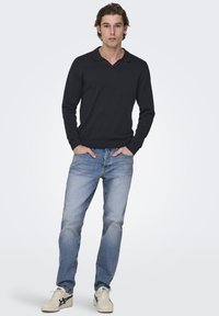 Only & Sons ONSAVI COMFORT - Jeans a sigaretta - light blue denim