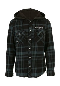 IRON MAIDEN CHECK EDDY - Krekls - black green