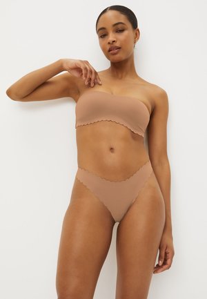 Next NO VPL SCALLOP EDGE KNICKERS - Tangá - nude