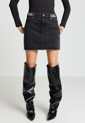 UNITA - Jeansrock - nero denim