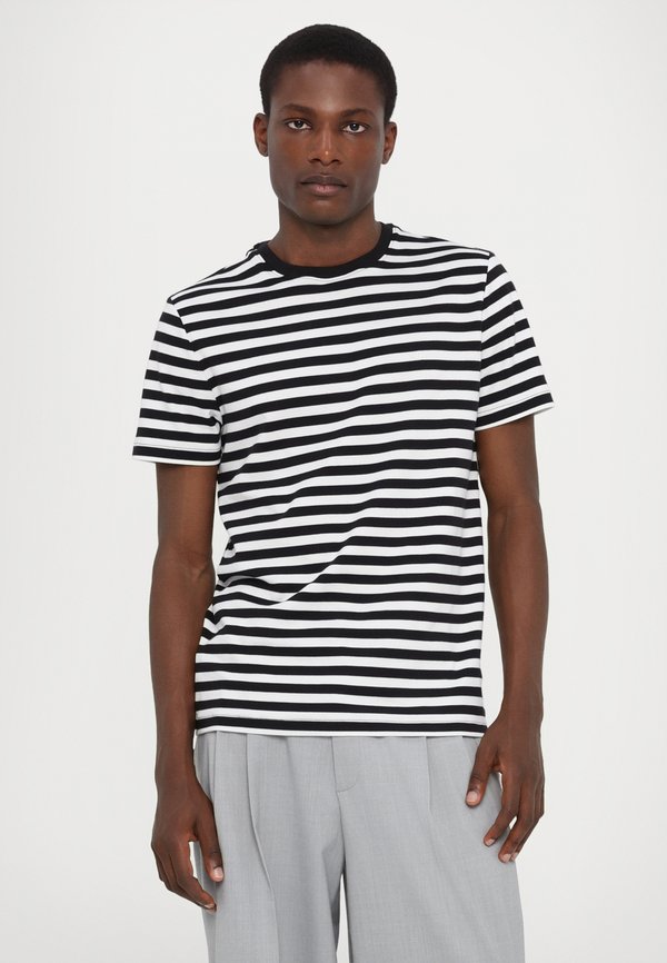 SLEEK CREW STRIPE - Print T-shirt4