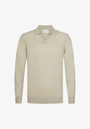 PROFUOMO, PROFUOMO POLO LONG SLEEVE - Polo - beige