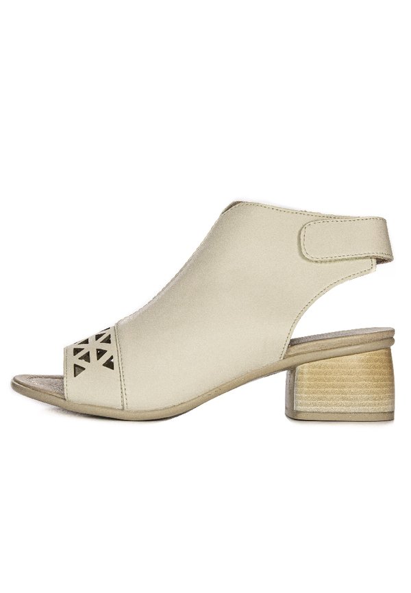 Schaftsandale - beige