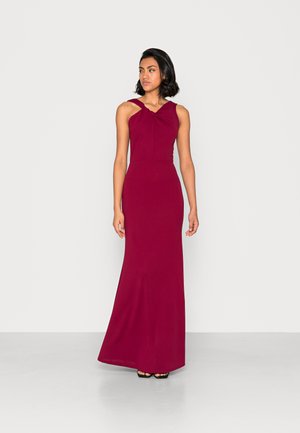 RILEY KNOT DRESS - Galajurk - berry wine