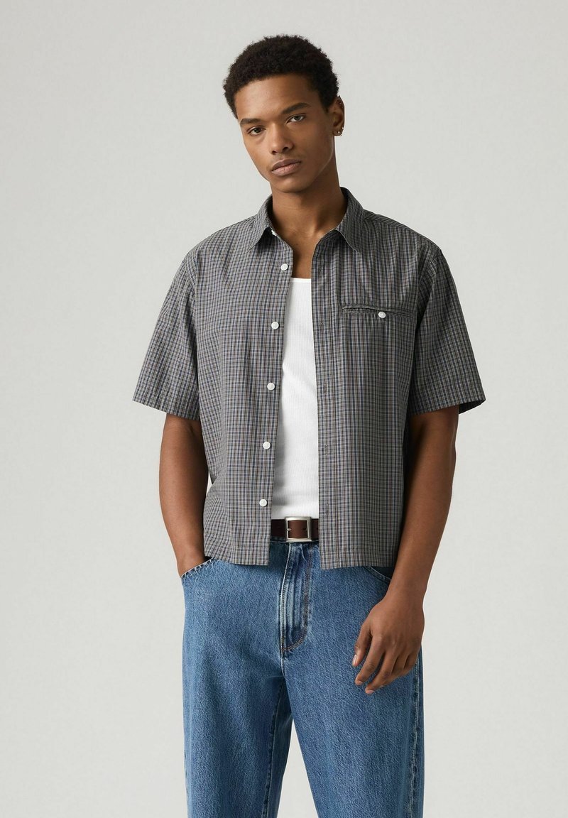 Levi's® ZANDT CROPPED WAYLON STRIPE DAR - Shirt - waylon stripe dark g
