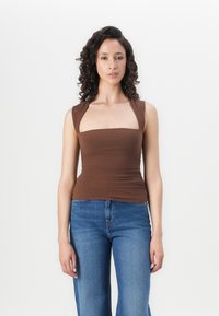 Abercrombie & Fitch - SEAMLESS AVA - Top - brown Thumbnail Image 1