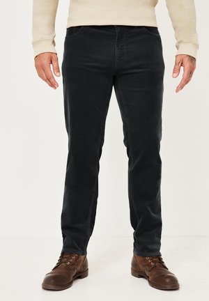 MILTON REGULAR FIT MIT STRETCH - Trousers - black