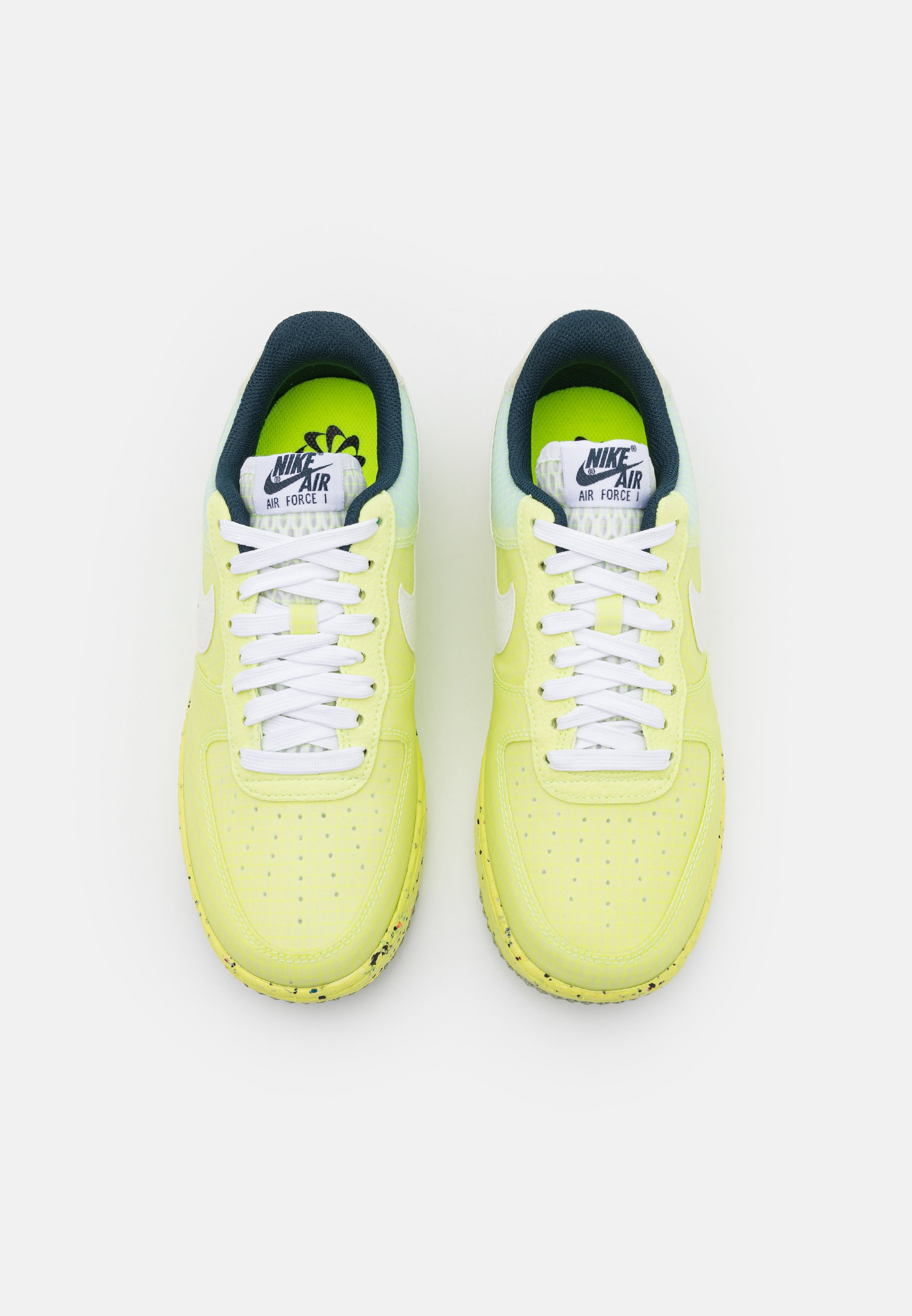 Nike Sportswear AIR FORCE 1 CRATER - Zapatillas - light lemon twist/white/armory  navy/multicolor - Zalando.es