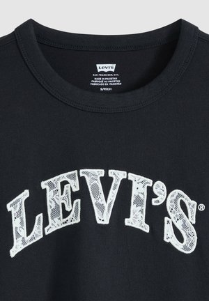 Levi's®, GR VINTAGE TEE LACE APPLIQUE ARCH LOGO L - T-shirts print - lace arch logo anthracite - blacks -