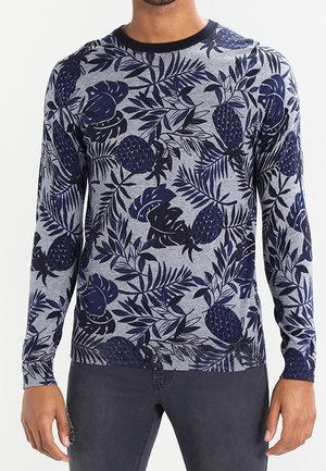 Stickad tröja - dark blue