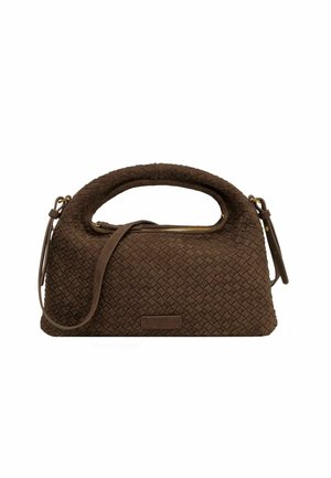 SADIE WEAVE - Bolso de mano - dark brown