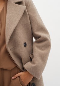 InWear THORA LAPEL - Klasický kabát - sandy grey melange