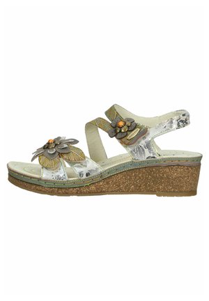 Sandalen met plateauzool - gris