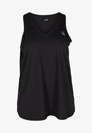 Active by Zizzi TRAININGS MIT V-AUSSCHNITT - Top - black