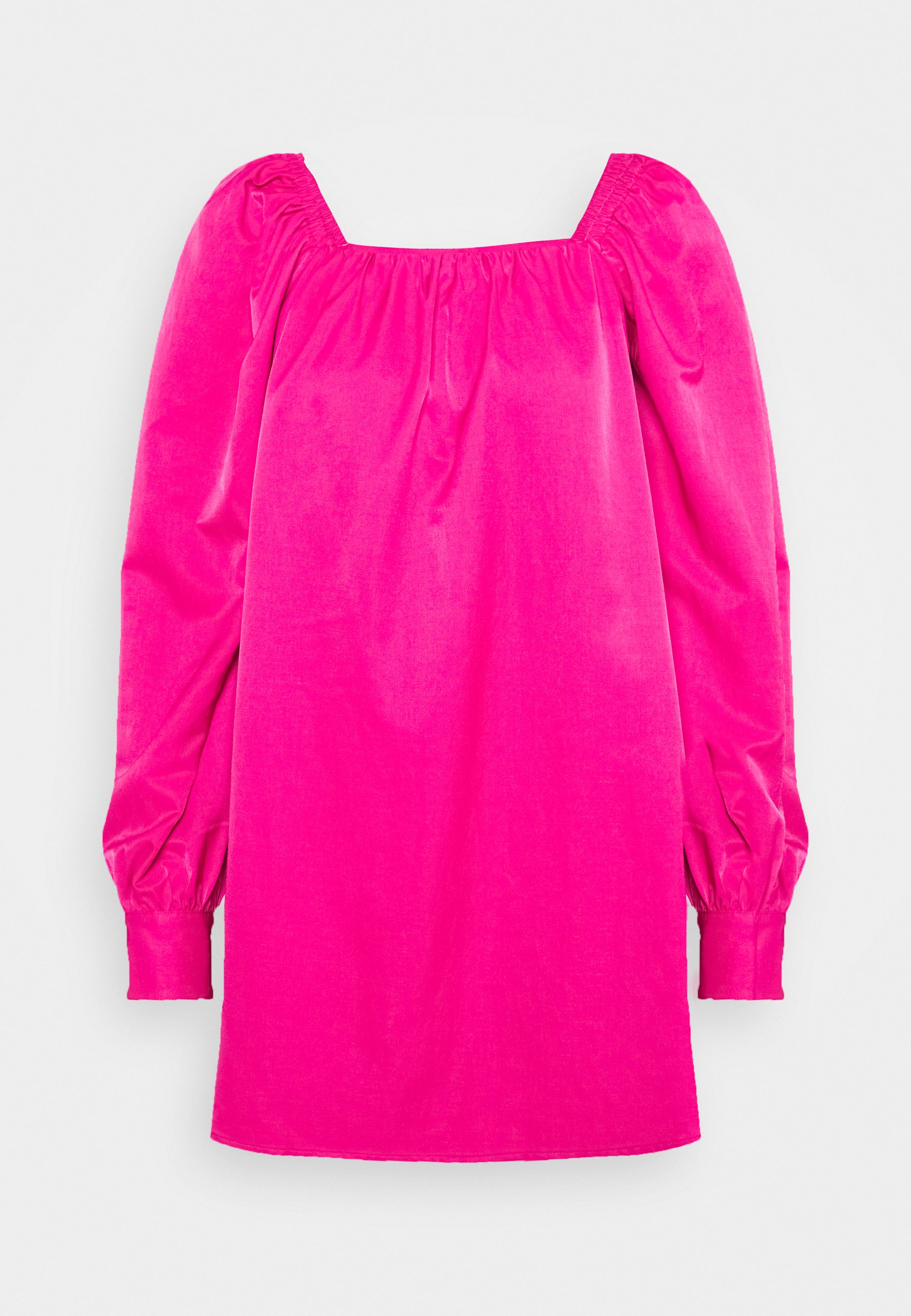 magenta long sleeve dress