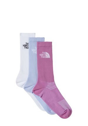 MULTI CUSH CREW SOCK 3 PACK - Chaussettes de sport - tnf white purple mint v