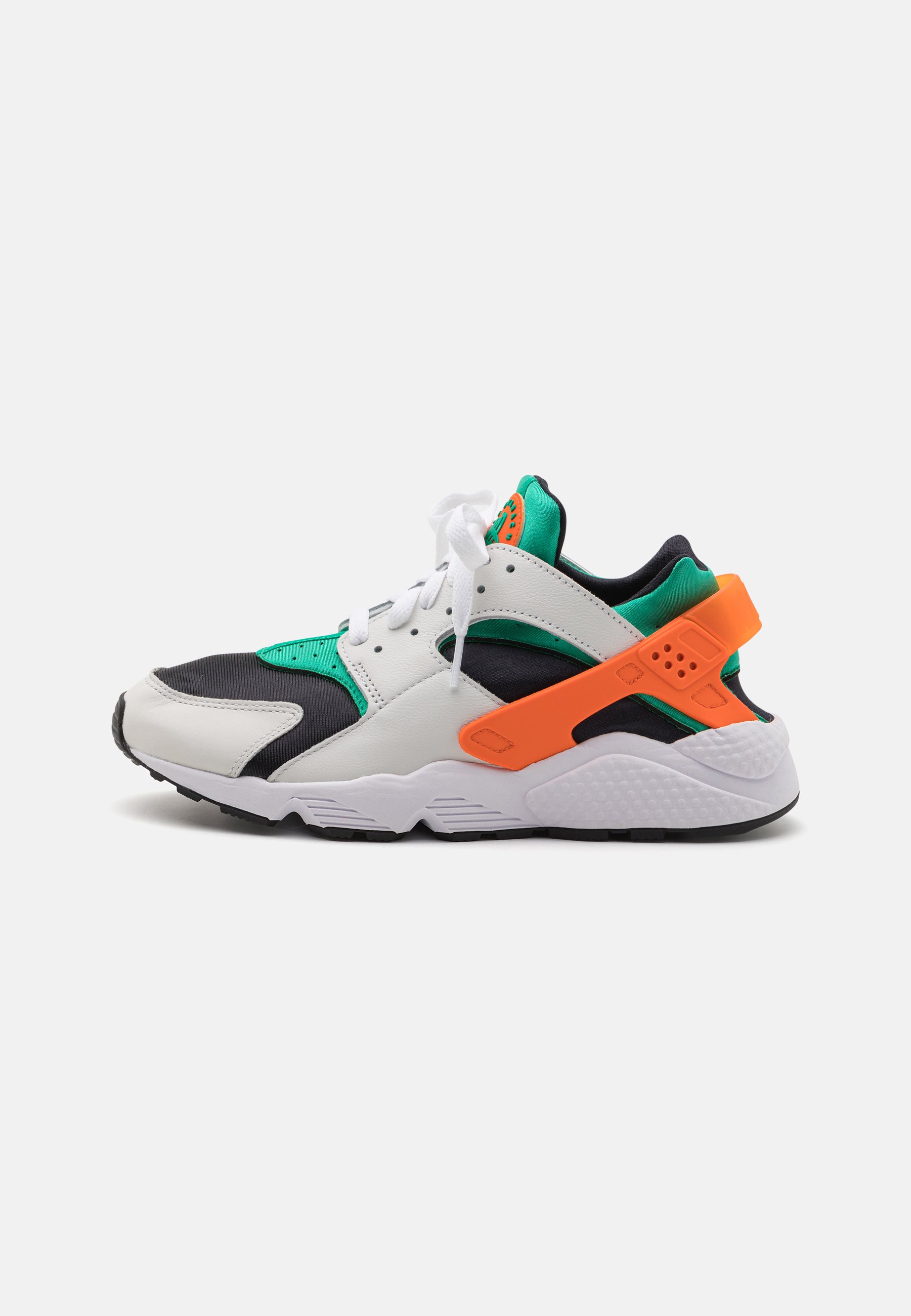 Nike Sportswear AIR HUARACHE UNISEX - Zapatillas - white/safety green/black/blanco - Zalando.es