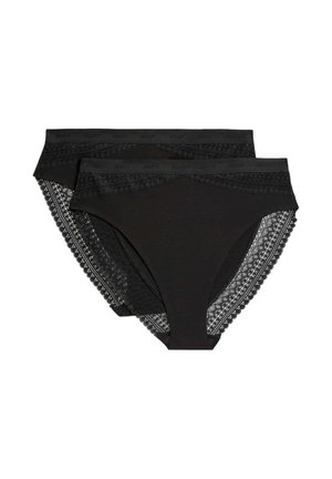 2PK LIGHT CONTROL HIGH LEG - Shapewear - black