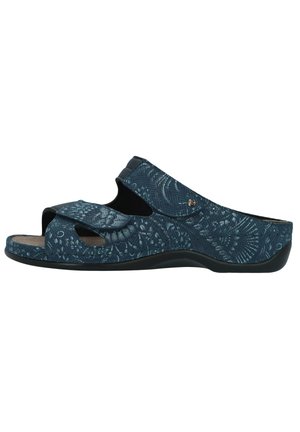 JANNA - Mules - blau schwarzer  denim
