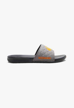 BRIGHT COAST QUILTED - Mules - grey/orange/grey