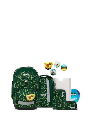 SET BUNDLE - School bag - grün