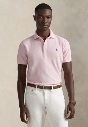 CUSTOM SLIM FIT HONEYCOMB-MESH POLO - Πόλο - bath pink