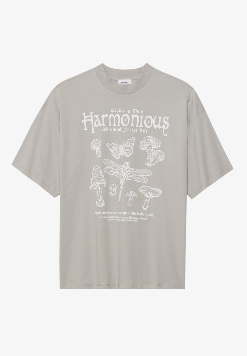 Even&Odd T-shirt print lichtgrijs