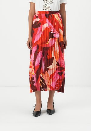 ONLY ONLALMA LIFE SKIRT - Pleated skirt - russet brown