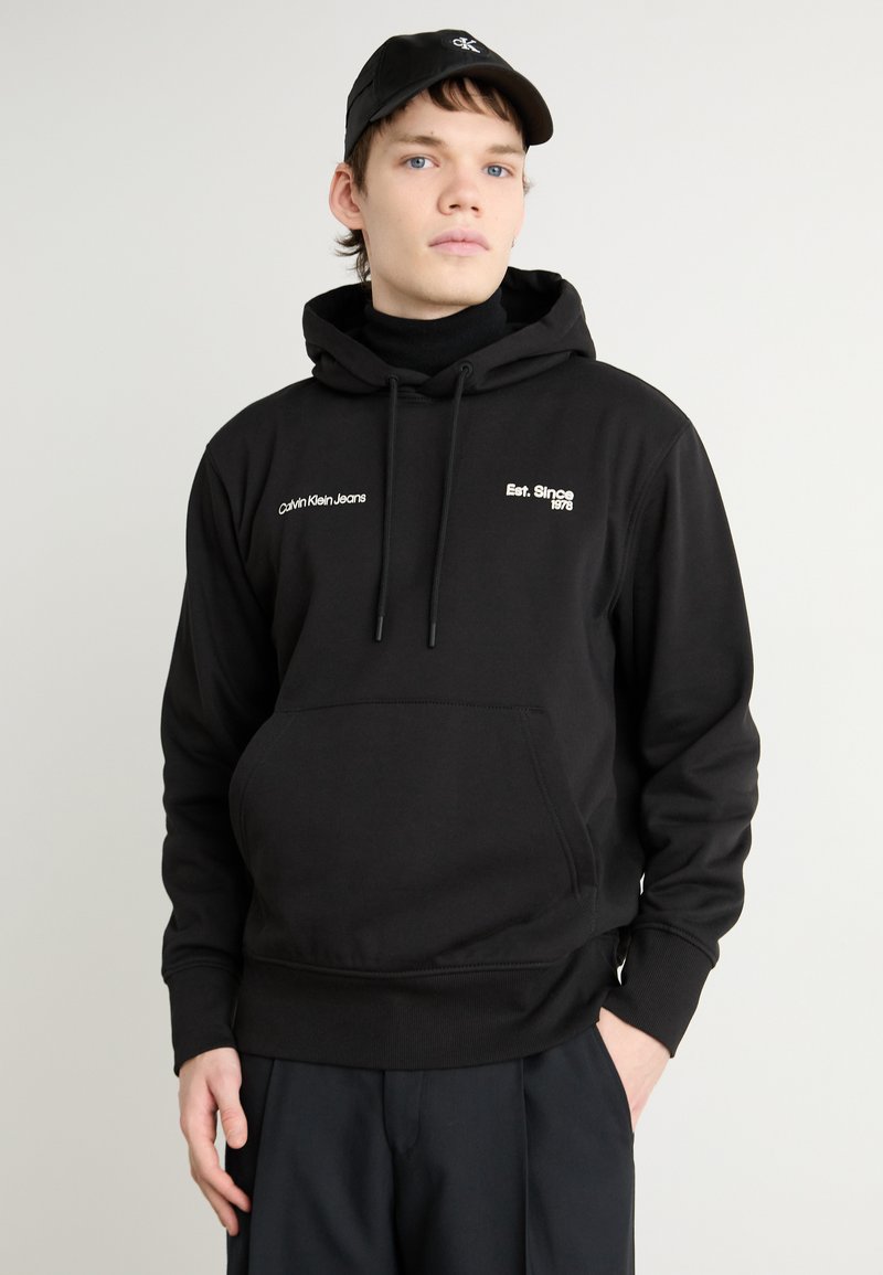 Calvin Klein Jeans 1978 HOODIE - Jersey con capucha - black