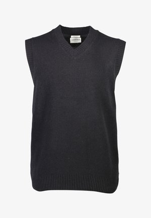 Lindbergh V-NECK SLIPOVER - Stickad tröja - black