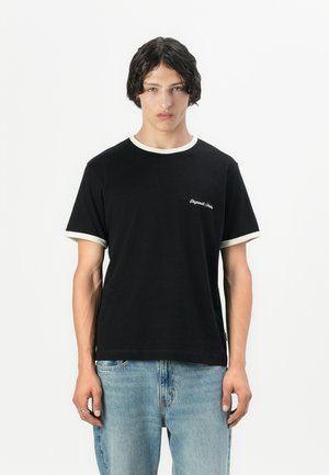 Jack & Jones JORNORREBRO RINGER TEE CREW NECK - T-shirt basic - black