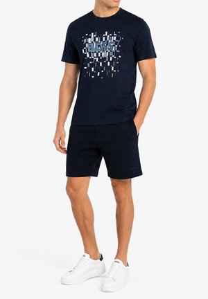 HUGO, THOMPSON - T-shirt imprimé - bleu marine