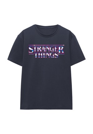 STRANGER THINGS CHROME LOGO - T-Shirt print - dark blue