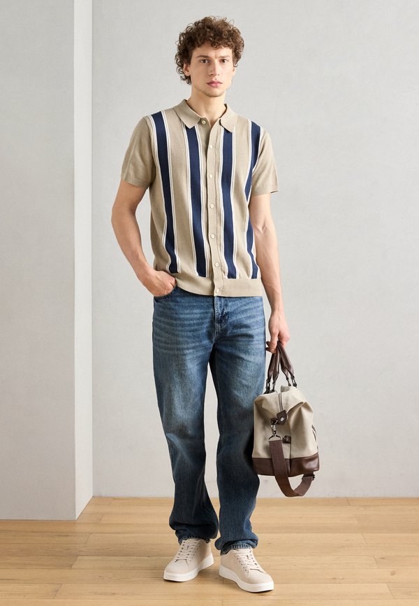 POLO CARDIGAN - Cardigan - mid stone4