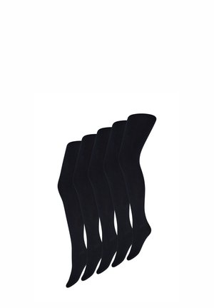 5-PACK THERMO DENIER - Strømpebukser - black