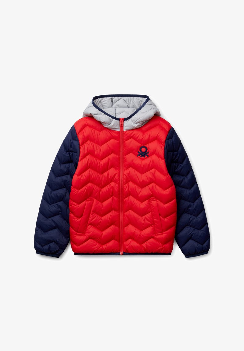 United Colors of Benetton PADDED WITH HOOD - Winterjas - red
